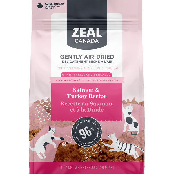 Zeal Gently Air-Dried Salmon and Turkey for Cats 貓用三文魚火雞配方風乾 14oz