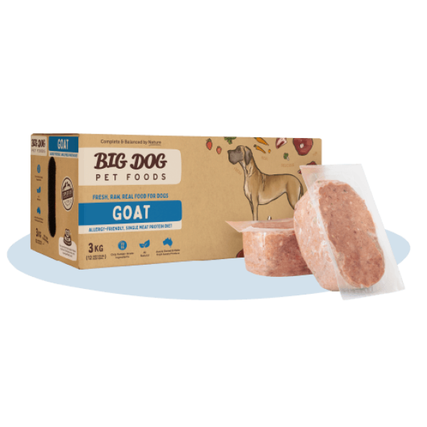 Big Dog Barf For Dog Goat Low Allergy Single Protein Raw Diet 大笨狗急凍山羊肉配方狗糧12件一盒 (3KG)  X4