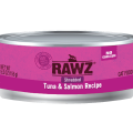 Rawz Shredded Tuna & Salmon Cat Food 舌拿魚及三文魚肉絲貓罐頭 85g 