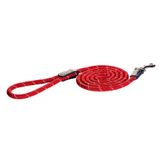 Rogz Rope Long Fixed Lead - Red Color 圓繩拖帶 - (紅色) Large