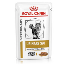 Royal Canin Veterinary Care Feline Urinary S/O Moderate Calorie Pouch 貓隻泌尿道處方濕糧 (低能量) 85g X12