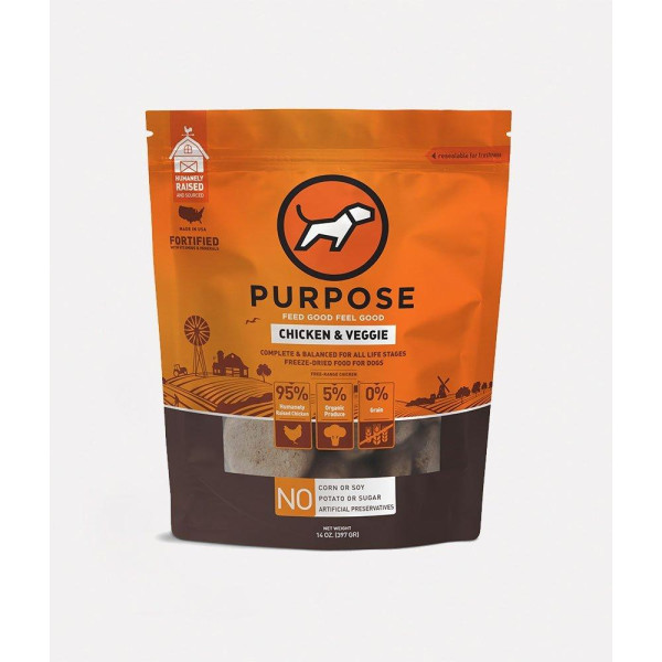 Purpose Chicken & Veggie Freeze-Dried Raw Dog Food 凍乾生雞肉主糧全犬 14oz