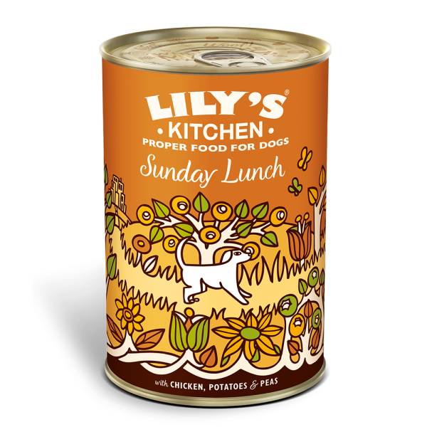 LILY'S KITCHEN Sunday Lunch Dog Wet Food 雞肉蔬菜餐 犬用主食罐 400G
