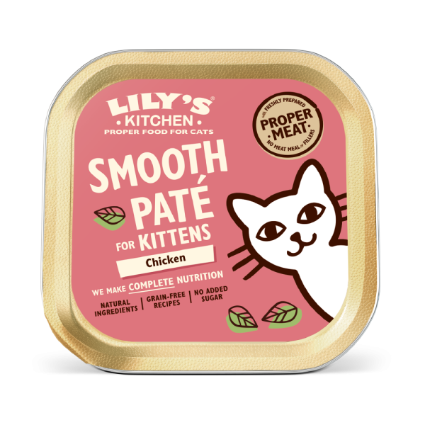 LILY'S KITCHEN Chicken Paté for Kittens Cat Wet Food 幼貓主食罐 - 幼貓成長餐 - 雞肉 (85g)