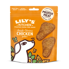 LILY'S KITCHEN Simply Glorious Chicken Jerky Grain Free Dog Treats 無穀物狗小食 - 迷你雞扒 70g x4