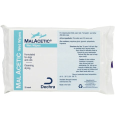 Dechra MalAcetic Wet Wipes 清潔消毒濕紙巾 25片裝 X6