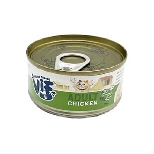 VIF Feline Adult Chicken in Gravy 雞肉配方鮮味貓罐 75g 