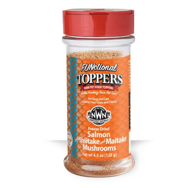 Northwest Naturals Functional Toppers Freeze-Dried Salmon with Shiitake and Maitake Mushrooms for Dogs & Cats 保健凍乾三文魚香菇及舞茸糧伴 128g