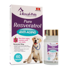 Royal-Pets Pure Resveratrol For Dogs 純正白藜蘆醇 60粒膠囊