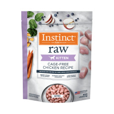 Instinct Raw Frozen Bites Cage-Free Chicken Recipe For Kittens 幼貓用凍乾生肉走地雞主糧 9.5oz