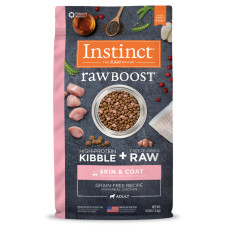 Instinct Raw Boost Grain-Free Real Chicken Recipe Skin & Coat Health For Dogs本能無穀物 + 凍乾生肉粒皮膚毛髮雞肉健康狗糧 18lbs