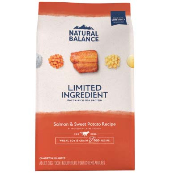 Natural Balance LID Grain Free Salmon & Sweet Potato Recipe 三文魚甜薯成犬糧 24lbs