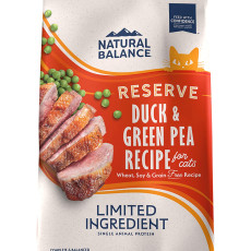 Natural Balance Reserve Grain Free Duck & Green Pea Recipe For Cats 鴨肉成貓糧 4lbs