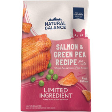 Natural Balance Grain Free Salmon & Green Pea Formula For Cats 三文魚成貓糧 4lbs
