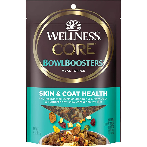 Wellness CORE Bowl Boosters Functional Toppers Skin & Coat Health 毛髮健康配方補充品 4oz X6
