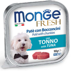 Monge Paté and Chunkies with Tuna Dog Wet Food 吞拿魚狗濕糧餐盒 100g