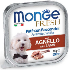 Monge Paté and Chunkies Agnello With Lamb Dog Wet Food 羊肉狗濕糧餐盒 100g
