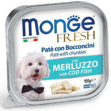 Monge Paté and Chunkies Merluzzo with Cod Fish Dog Wet Food 鱈魚狗濕糧餐盒 100g