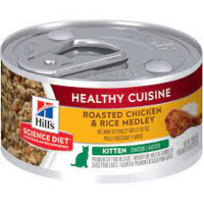 Hill's Science Diet Kitten Healthy Cuisine Roasted Chicken & Rice Medley 幼貓健康燉肉罐罐 2.8oz X24