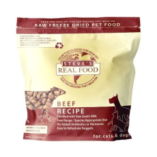 Steve's Freeze-Dried Raw Food Beef Diet For Cats and Dogs 凍乾牛肉配方(貓狗共用)  1.25lb X4