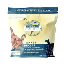 Steve's Freeze-Dry Turkey Diet For Cats and Dogs 凍乾火雞配方(貓狗共用)  1.25lb X4