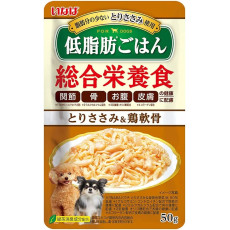 Inaba Low Fat Chicken & cartilage Pouch For Dogs 低脂配方狗用濕糧雞+雞軟骨 50g