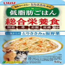 Inaba Low Fat Chicken & Mix Vegetable Pouch For Dogs 低脂配方狗用濕糧雞+溫野菜 50g 