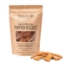Portland Pet Food Grain & Gulten-Free Pumpkin Biscuit Dog Treats犬用無穀物無麩質南瓜餅乾零食 5oz X4