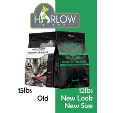 Harlow Blend哈樂GRAIN FREE ALL LIFE STAGES  Fish fusion for Cats 無穀物5種海洋鮮魚,蔬果全貓乾糧 12Lb X2