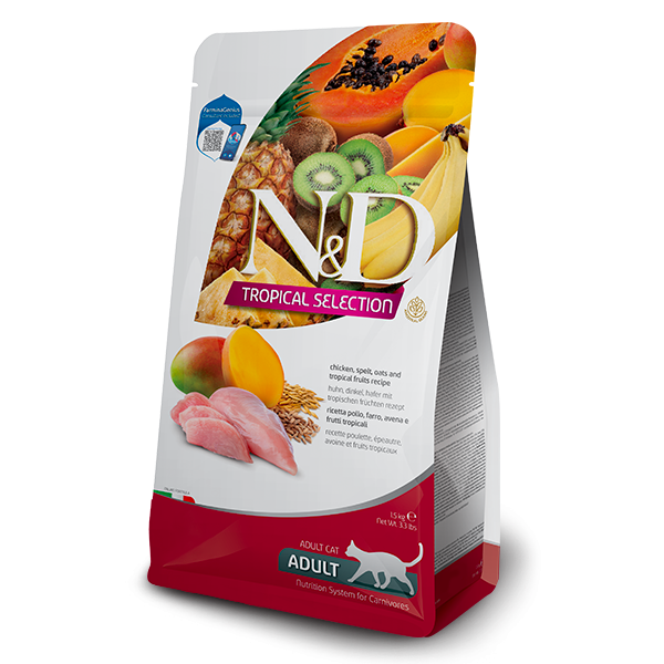 Farmina Natural & Delicious Tropical Selection Chicken and Mango For Cats 熱帶水果系列雞肉芒果貓專用糧 1.5kg