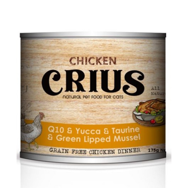 Crius Grain Free Chicken Dinner Cat Canned Food 無縠物雞肉主糧貓罐 90g X24