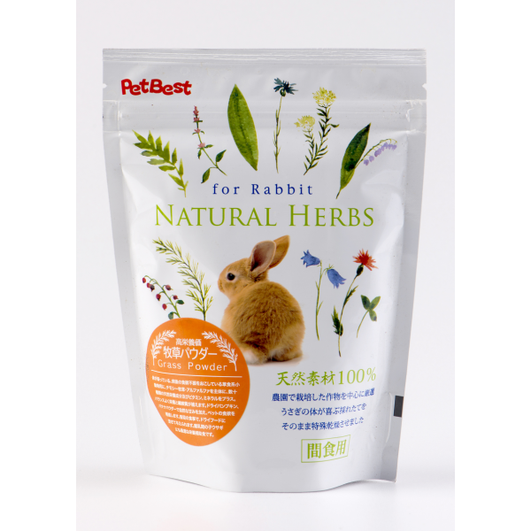 Pet Best Natural Herbs for Rabbit(Grass Powder) 兔用健康草本系列機能食品牧草粉 100g