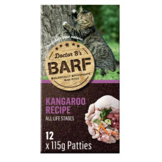 Doctor B's BARF Kangaroo Recipe Frozen Cat Food 急凍貓糧 - 袋鼠(每盒有12塊)