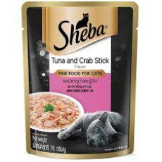 Sheba Pouch Tuna and Crab 吞拿魚+ 蟹柳鍚紙袋裝 70g