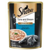 Sheba Pouch Tuna and Bream 吞拿魚+ 鯛魚鍚紙袋裝 70g