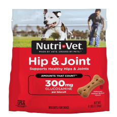 Nutri-Vet Hip & Joint Biscuits For Dogs Regular Strength (Peanut Butter) 大型犬花生味關節餅 4lbs 
