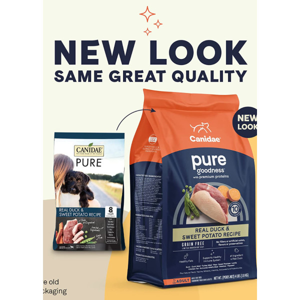 Canidae Grain Free Pure Real Duck, Limited Ingredient REAL Duck (Pure Sky ) For Dogs 無穀物天空配方狗糧 24lbs