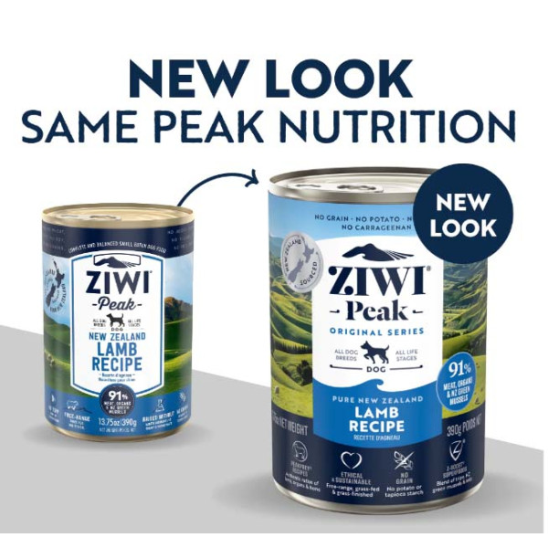 Ziwi Peak Original Wet Lamb Recipe for Dogs 羊肉狗罐頭 390g (13.75oz) X 12 罐