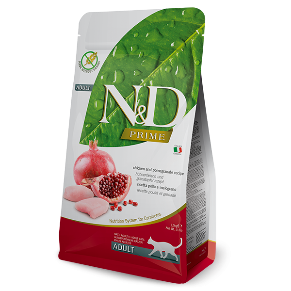 Farmina Natural & Delicious Grain Free Pomegranate and Chicken for Adult Cats  無穀物石榴+雞成貓糧1.5kg