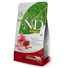 Farmina Natural & Delicious Grain Free Neutered Pomegranate and Chicken for Adult Cats  無穀物石榴+雞成貓絕育糧1.5kg