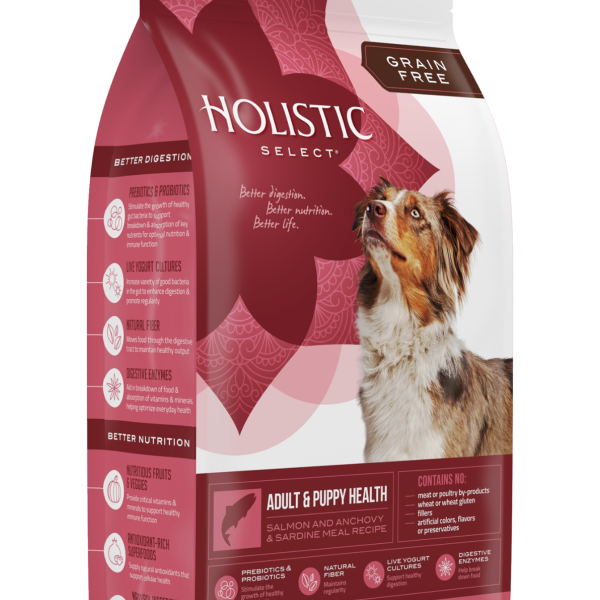 Holistic Select Grain Free Adult & Puppy Health Salmon Anchovy & Sardine Meal Recipe  無穀物四種魚全犬配方 24lbs