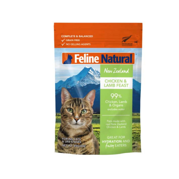 F9 Natural Chicken and Lamb Feast Pouch For Cat 雞肉及羊肉軟包貓糧 85g x12