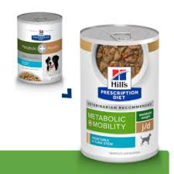 Hill's prescription  Metabolic + Mobility (Tuna Stew) Canine 犬用肥胖代謝+關節活動力)(吞拿魚)罐頭 12.5oz