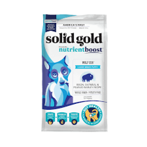 Solid Gold Nutrientboost Wolf Cub With Bison For Puppy 中大型幼犬野牛配方乾狗糧 22lbs