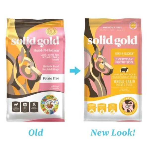 Solid Gold Hund-n-Flocken Lamb, Brown Rice & Pearled Barley Recipe For Dogs 羊肉配方狗糧 12 lbs