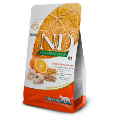 Farmina Natural & Delicious Low Ancestral Grain Codfish & Orange for Cats 天然低穀鱈魚甜橙成貓糧 1.5kg