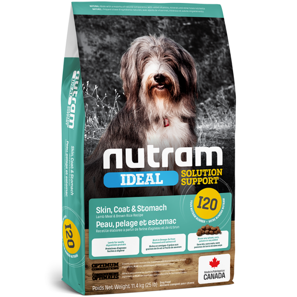 Nutram I20 Ideal Solution Support® Skin, Coat and Stomach Dog Food  抗皮膚、腸胃敏感天然狗糧 2kg