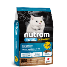 Nutram T-24 Nutram Total Grain-Free®  Trout and Salmon Meal Recipe Cat Food 無穀全能-貓三文魚配方 1.13kg