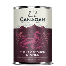 Canagan Grain Free Turkey & Duck Dinner For Dog 無穀物火雞伴鴨肉成犬配方 400g X 6