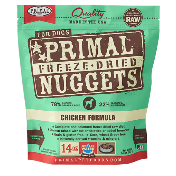 Primal Canine Raw Freeze-Dried Chicken Formula 脫水凍乾雞肉狗糧配方 14oz X 4